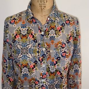 J. Crew Floral Blouse